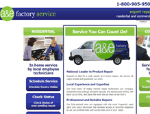 Tablet Screenshot of aefactoryservice.com